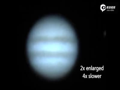 实拍木星遭不明物体撞击 两名天文学家见证