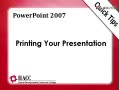 Printing A Presentation