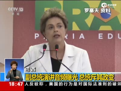巴西副总统演讲音频曝光  总统斥其政变