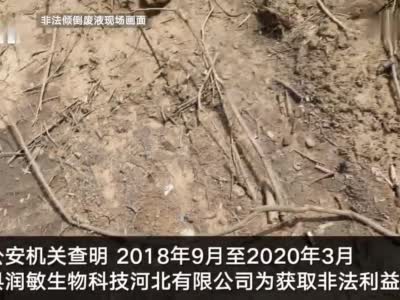 视频|河北邢台通报一企业非法经营非法倾倒废液案：36人被问责